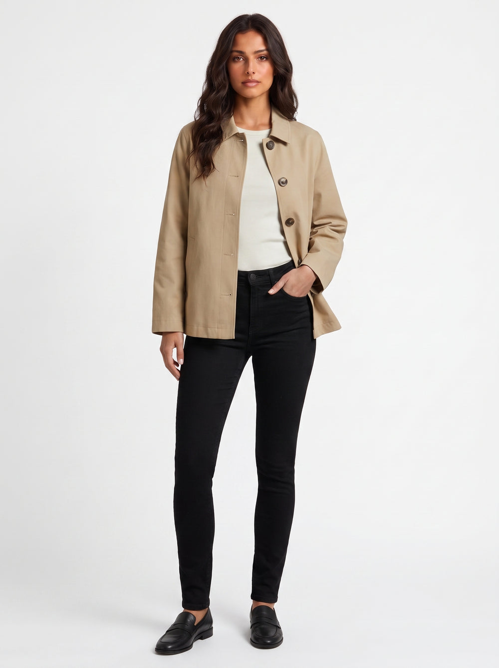 Abrigo Trench Alba