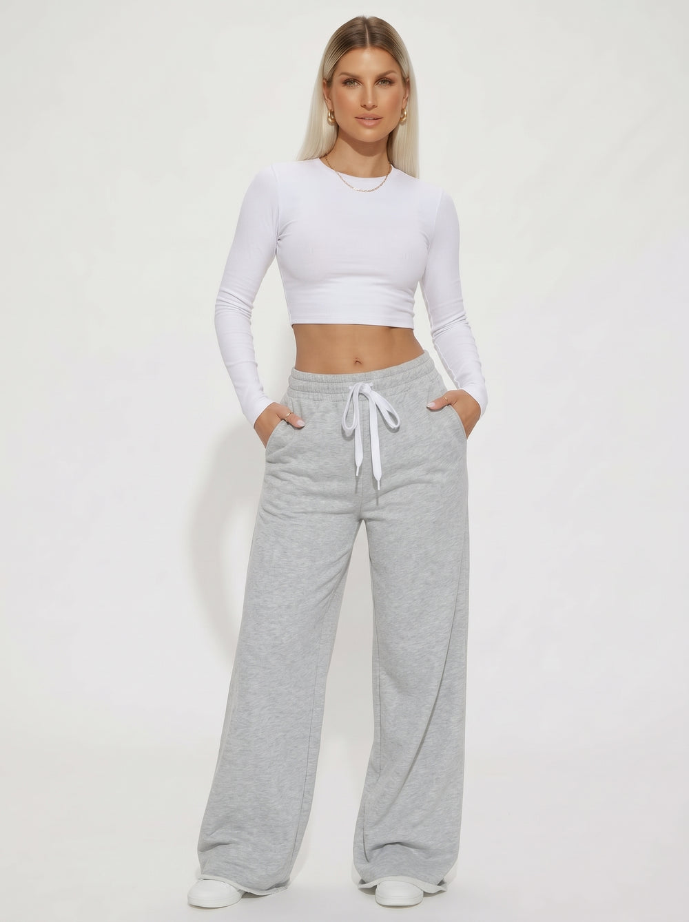 Pantalón Deportivo de Pierna Ancha Isabella