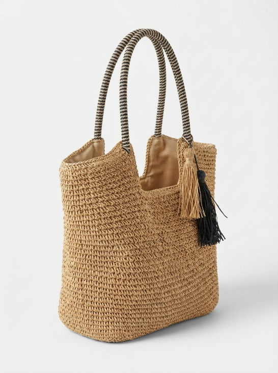 Bolso Shopper de Rafia Palma