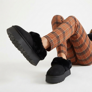 Botines de Plataforma con Pelo Laura