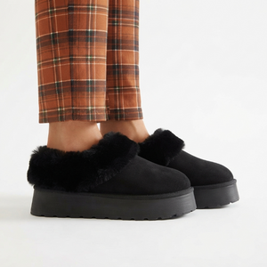 Botines de Plataforma con Pelo Laura